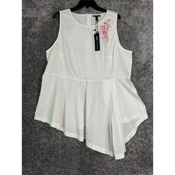 Lane Bryant Tops - Glamour X Lane Bryant Asymmetrical Peplum Top Womens Plus Size‎ 22 Fairy Floral